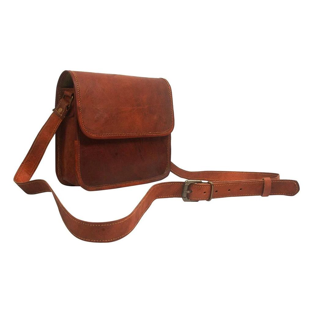 Pure Leather Vintage Messenger Bag Shoulder Men School Briefcase Women's