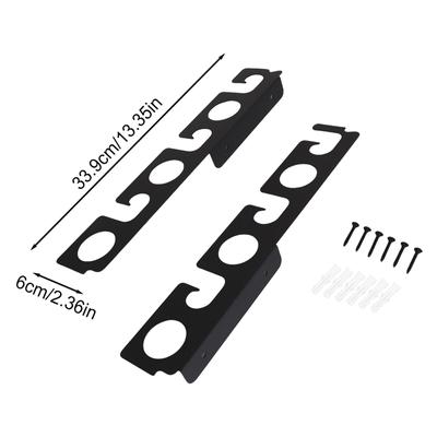 1 Stück Wand-Angelruten-Präsentationsständer, Wandmontierter Angelruten-Aufbewahrungs-Präsentationsständer, Feste Platzierung, Kunststoff-Sammlergestelle