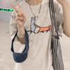 Large Size Short-sleeved T-shirt Women's New Summer Pure Cotton Front Shoulder Design Sense Niche American Loose Half-sleeved Top
