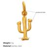 Vintage Fashion Diy Smiley Face Love Coconut Tree Pendant Stainless Steel Gold-Plated Various Jewelry Accessories
