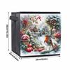 Christmas Birds 5D Diamond Painting Storage Basket Full Round Drill Mosaic Diamond Embroidery Cross Stitch Kits Home Decor Home Decor
