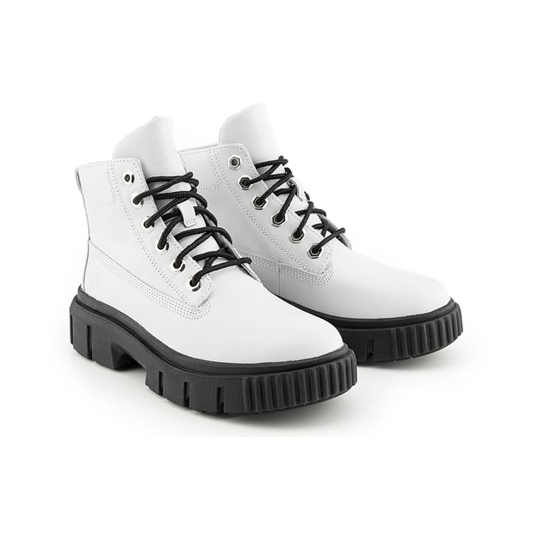 Timberland Greyfield Leather Boots 'White Full Grain' Women's A41ZW-100