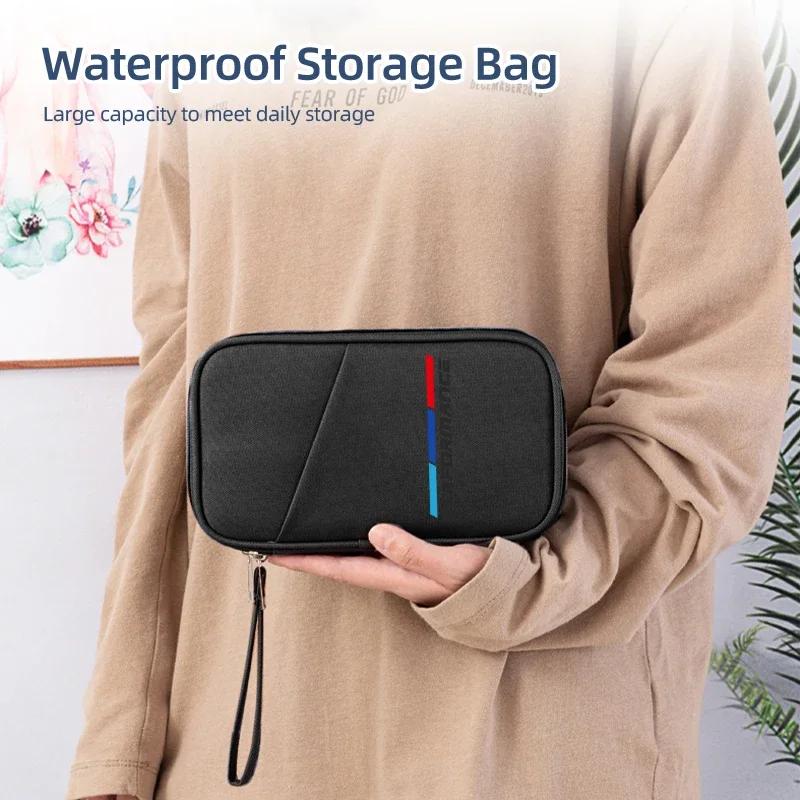 New Car Storage Bag Data Cable Organizer For BMW Performance F30 F20 F10 F40 E92 E91 G20 G30 G05 G06 G07 G11 G01 G02 G32 F3