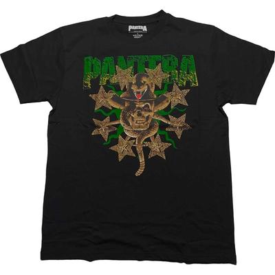 Pantera Embellished T-Shirt: Skull & Snake OFFICIAL NEW