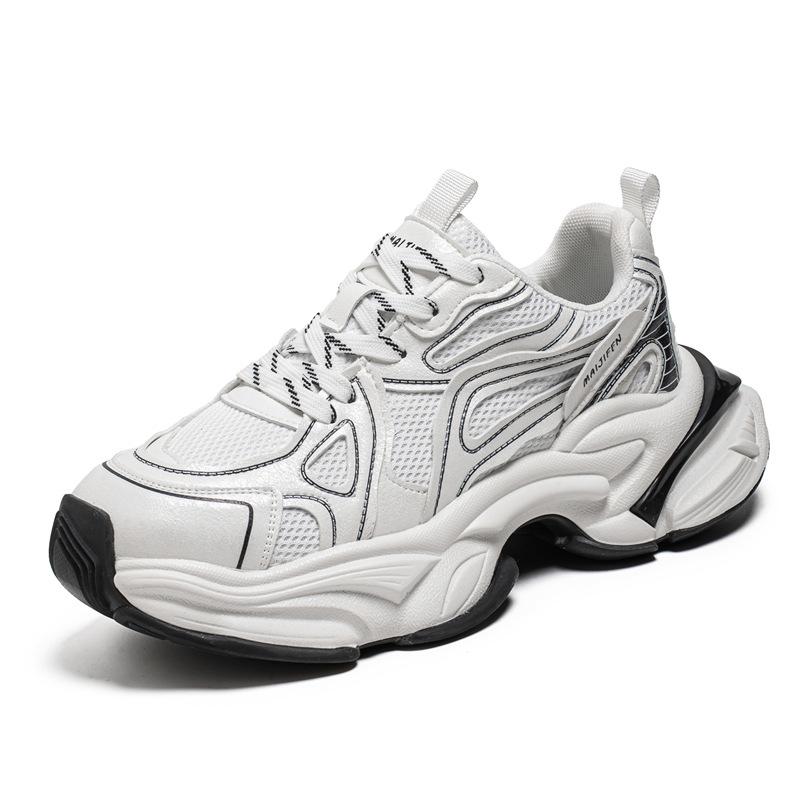 Summer new teen mesh breathable deodorant dad shoes retro platform casual sneakers