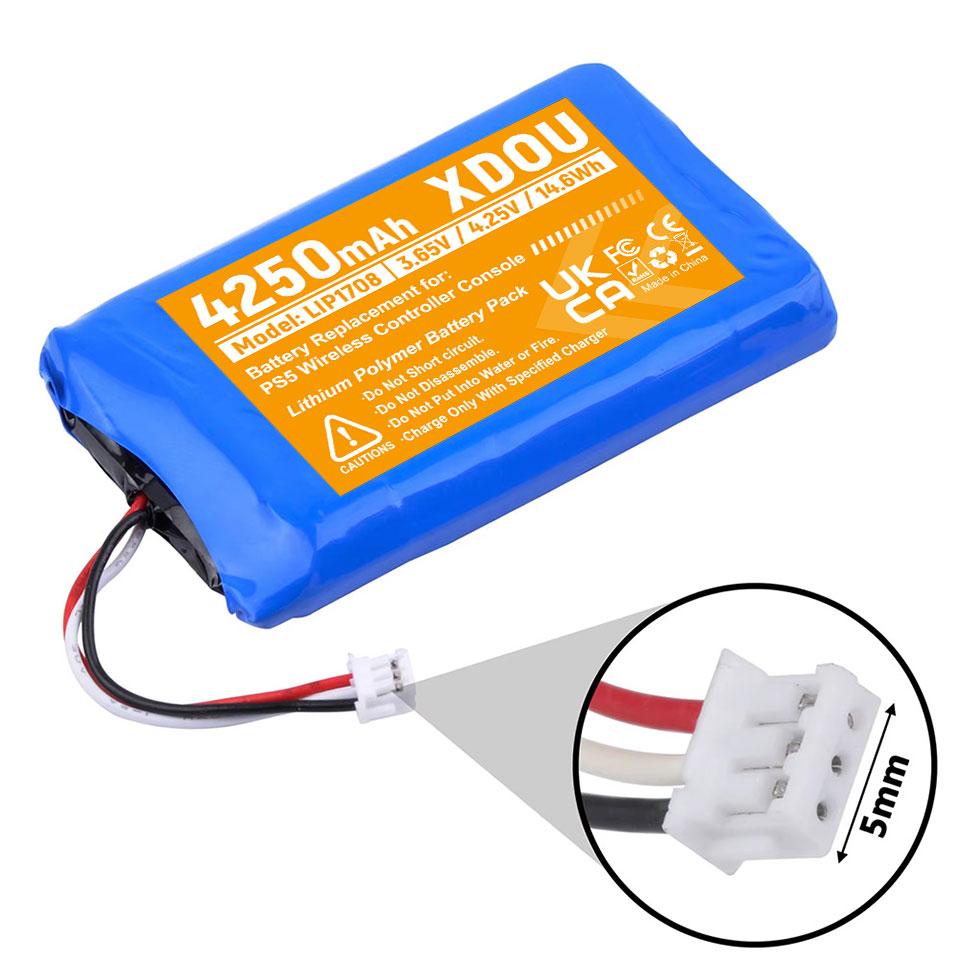 4250mAh PS5 PS 5 Wireless Controller Battery for Sony Playstation 5 LIP1708 Dualsense Gamepad Controller CFI-ZCT1W CFI-ZCT1J