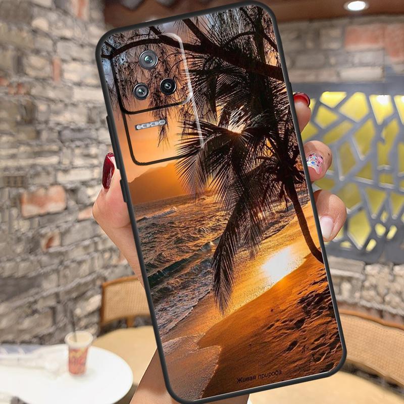 Summer Beach Sunset On Sea Case For Xiaomi 14T Pro 13T 11T 12T 13 14 15 Ultra POCO X6 X7 Pro X3 X5 M6 F5 F6 Pro Cover