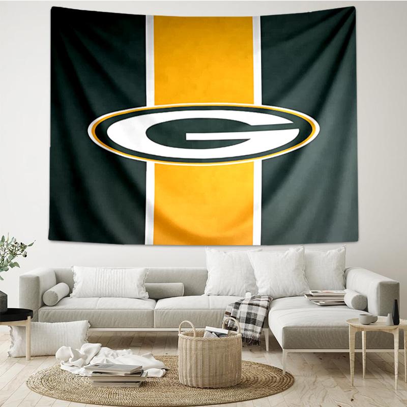 Green Bay Packers Logo Tapestry Hanging for Bedroom,Livingroom, Playroom,Decor Art Room Wall Tapestry Holiday and Birthday Gifts