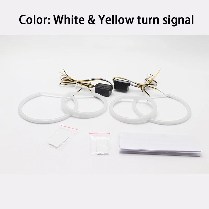 For BMW E83 X3 2003-2010 Accessories Super Bright Excellent SMD Cotton Light Switchback LED Angel Eye Ring DRL Kit