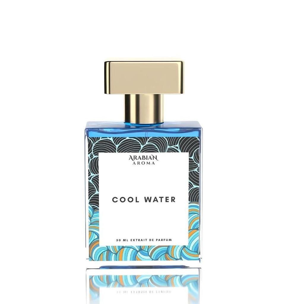 Arabian Aroma Cool Water Men's Perfume | Perfumes for Men With Long Lasting Fragrance | Extrait De Perfume | Long Lasting Perfume for Men (50ml)