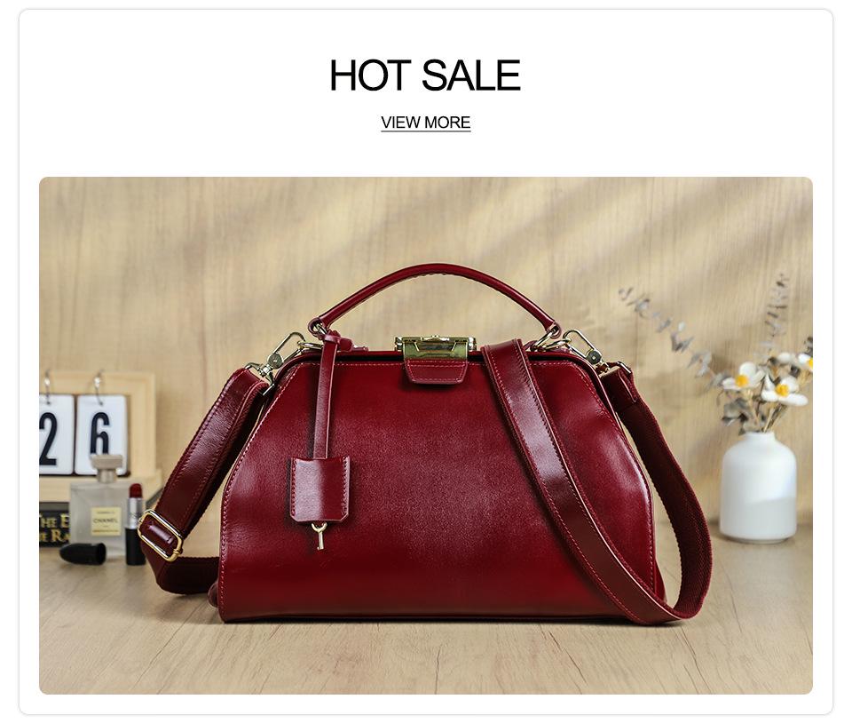 Borsa da Donna Black Angel in Vera Pelle, Grande Capacità, Tracolla Bicolore, Cerniere in Ferro, Vacchetta di Primo Strato