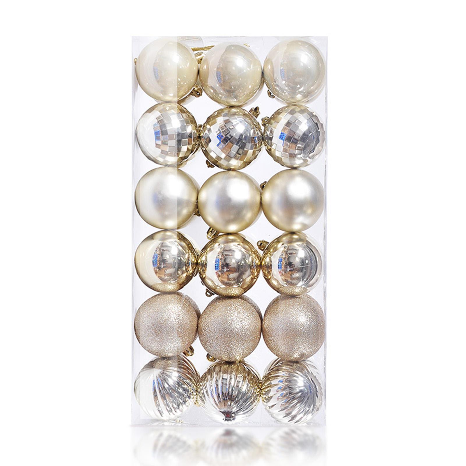 

Рождественские шары Стильные легко повесить легкие рождественские шары Рождественская елка Подвесной шар Рождественский кулон для вечеринки 3cm