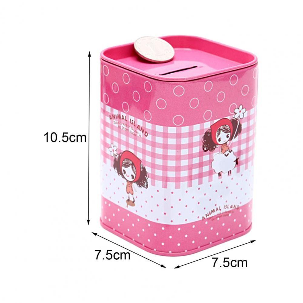 Cash Cabinet Tinplate High-Capacity Home Decoration Metal Piggy Bank Money Box Cash Box Coin Box