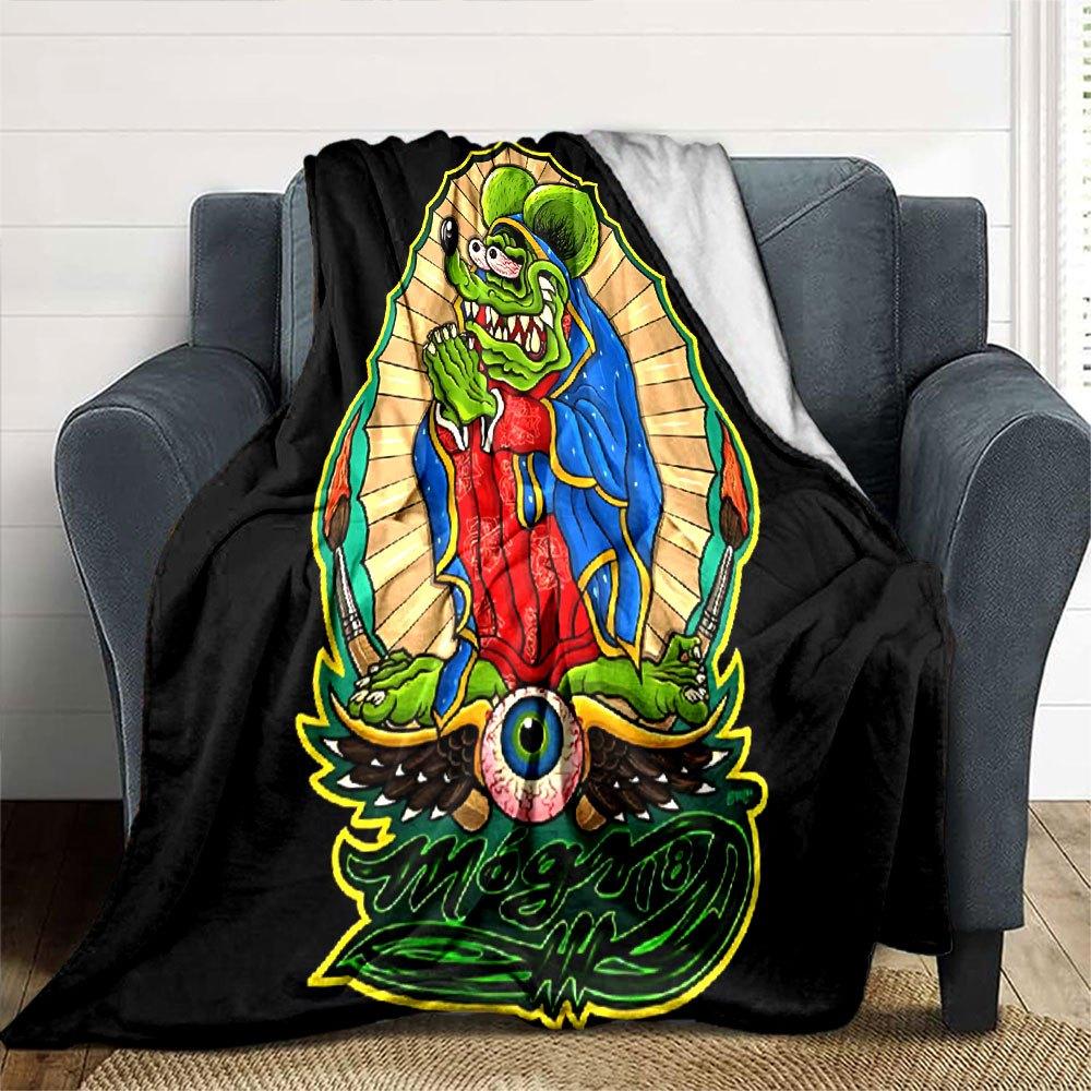 1pc Rat Finks 2 Blanket Soft Warm Throw for Home, Office, Travel All Season Cozy Bedding Gift, Office Cozy Accessory