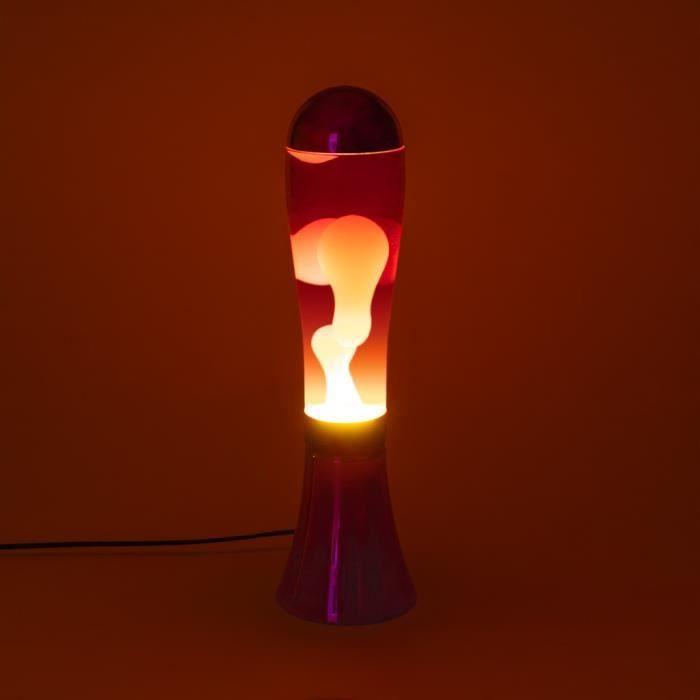 Lávová lampa - Balvi - Magma - Fialová Červená - 45cm - Včetně žárovky - Současný design
