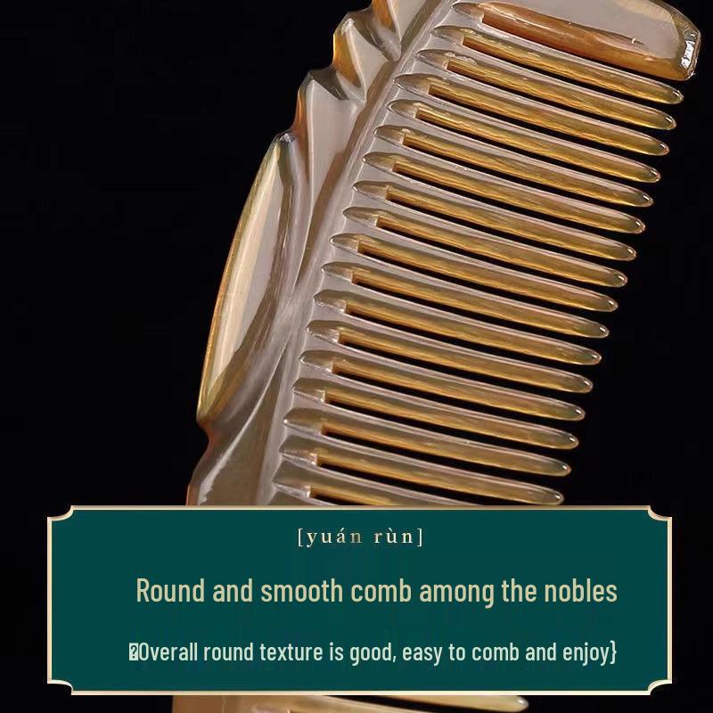 Anti-Static Ox Tendon Hair Comb for Men & Women - Knot-Free, Portable, Smooth Styling for Long Hair