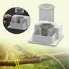 Automatic Reptile Water Dish Drinking Tool Aquarium Ornament Container with Bottle Dispenser