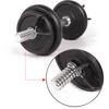 4 Peças Clipe de Mola para Haltere Musculação Treino de Força Grampo de Travamento Colar de Barra com Rosca Travamento Diâmetro Interno 28mm
