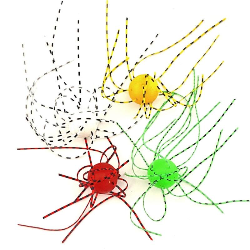 10pcs Artificial Baits Dices Shaped Fishing Lure Slow Sinking Flexible Whiskers Lure Saltwater Baits Fishing Accessory