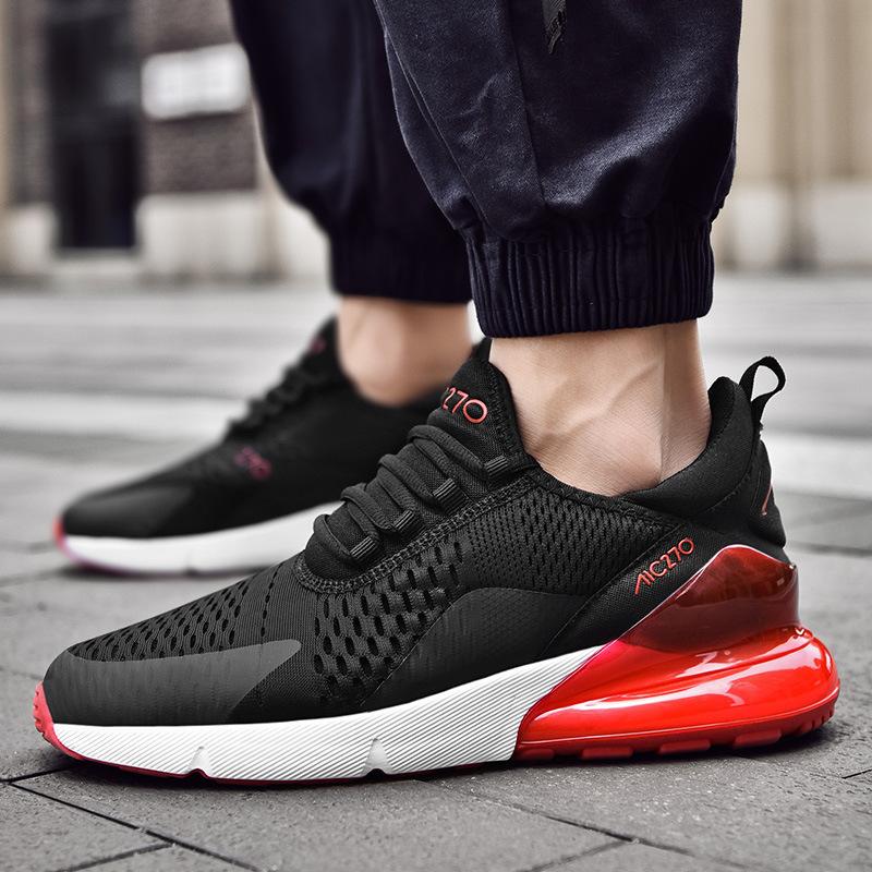 Foreign Trade Couple Versatile Fashion Cherry Blossom Powder Air Cushion Height Increase Running Shoes Breathable Casual Lightweight Non-slip Jogging