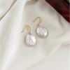 Hengsheng 925 Silver Drop Earrings Baroque Shape 100% Freshwater Pearl Earrings for Women New Arrivals