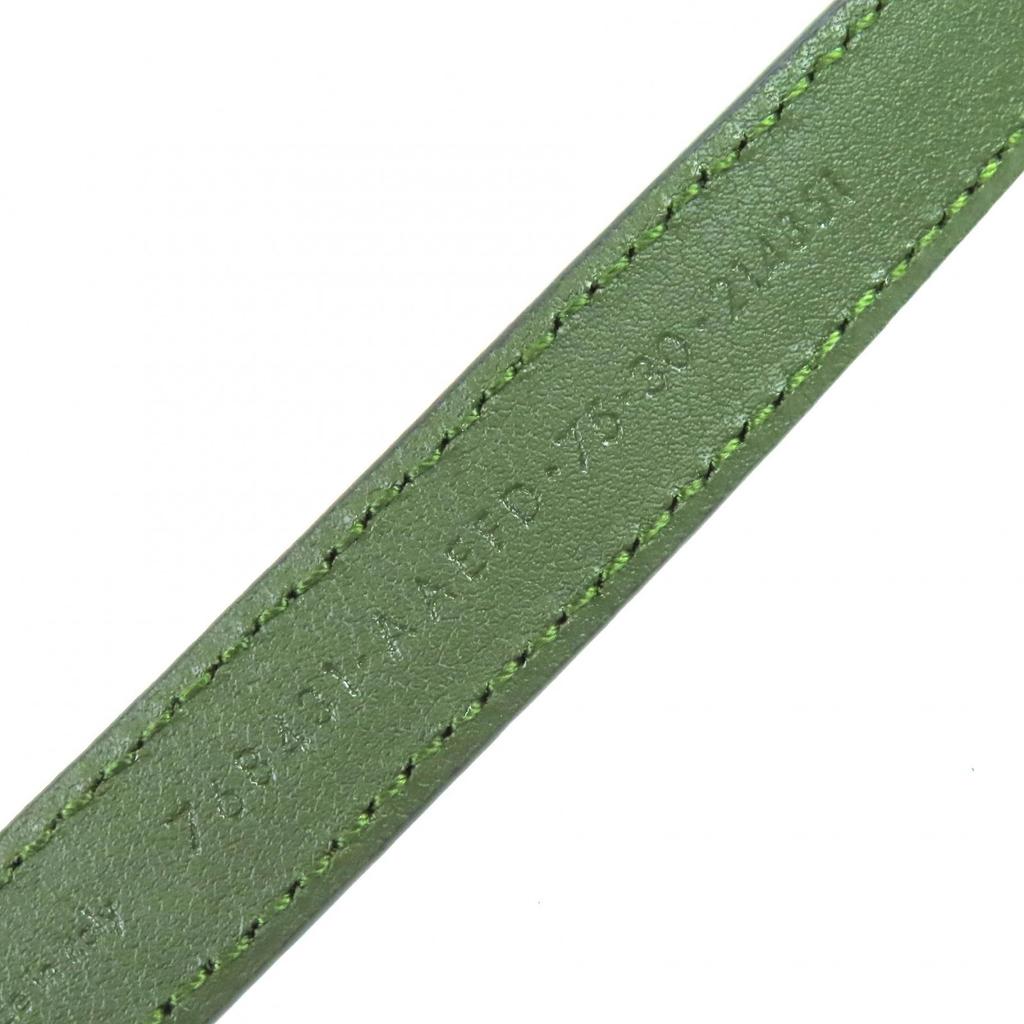 Excellent GUCCI Belt Interlocking G Buckle GGPattern Suede Leather Narrow Belt 768431 Used