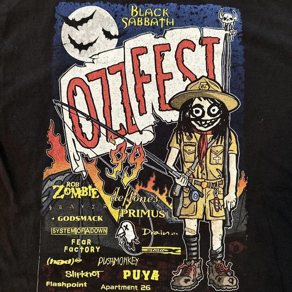 

Ozzfest T-shirt Ozzy, Godsmack, Slipknot, Primus, Deftones, Puya 4XL