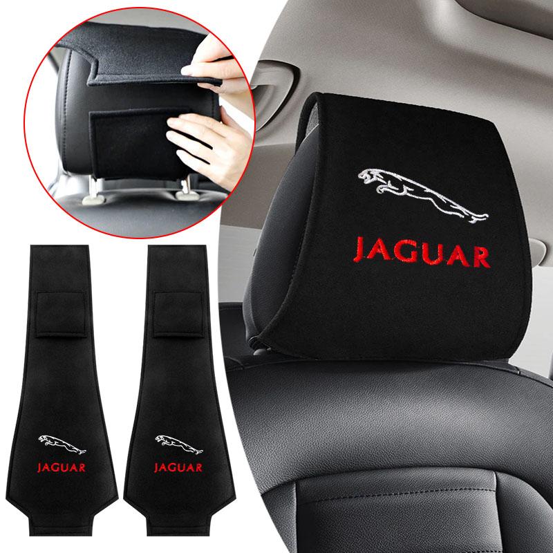 Pokrowiec na zagłówek fotelika samochodowego Poduszka pod głowę Pyłoszczelne akcesoria Do Jaguar XF XJ XE S-Type F-Type X-Type F-Pace I-Pace E-Pace XFR XKR