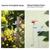 Dragon Fly Clips For Bugs Repellent, 3D Dragonfly Garden Stakes Decor - Dragonfly Clips To Keep Bugs Away, For Outdoor Garden