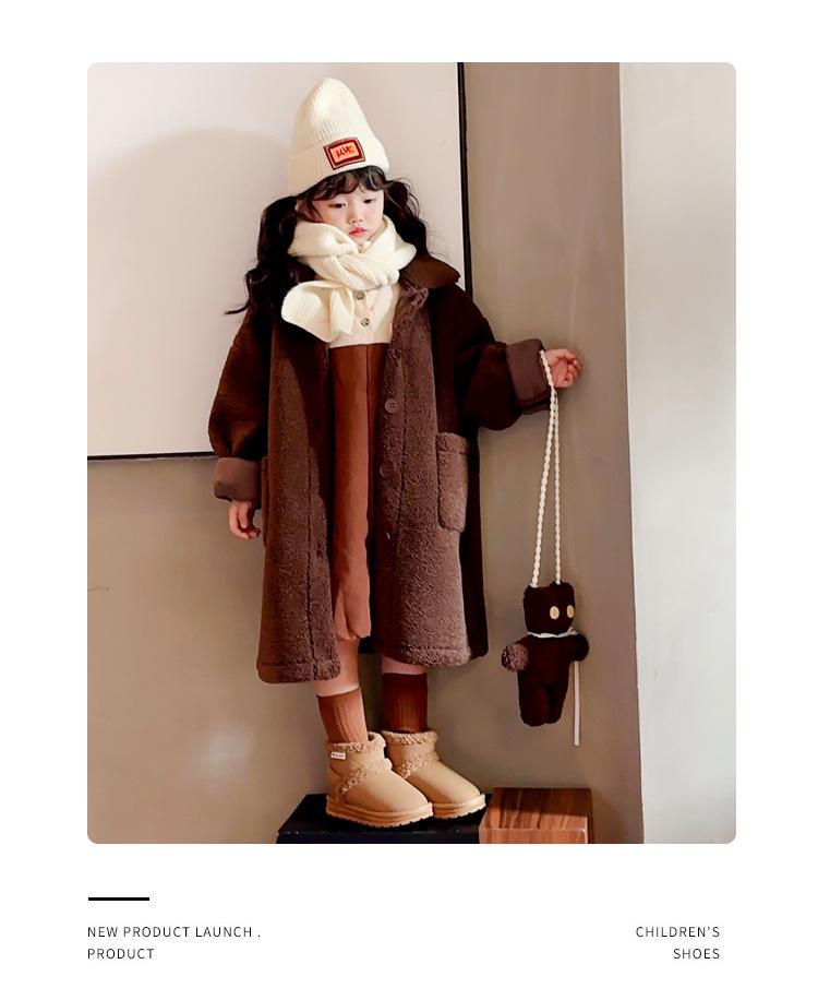 2024 Winter-Schneestiefel für Kinder – Warmer Samt, Kurzer Stil für Jungen & Mädchen, Kleinkind Outdoor Baumwollschuhe