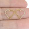 Titanový piercing do nosu ve tvaru srdce G23 - Bezešvé náušnice pro piercing těla