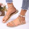 Elegant Women's Flat Sandals Open Toe Woman Slippers Non Slip Shoes Outdoor Beach Slides Women Sandals Summer 2025 Size 43