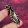 Schalenblende Gemstone Pendant Copper Wire Wrapped Antique Jewelry Gifts For Him