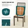 Leaf Jacquard Cloth Elastic Home Hotel Dining Chair Leisure Chair Strap Chair Seat Cover Seat Cover Seat Cover Seat Cover