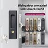Invisible Door Lock Balcony Wooden Sliding Door Lock With Key Kitchen Bedroom Sliding Door Sliding Door Built-in Hook Lock