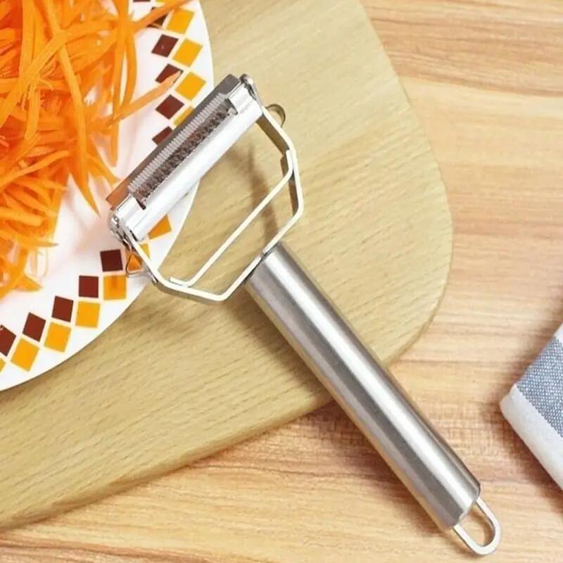 Multifunctional Kitchen Peeler, Stainless Steel Fruit and Vegetable Peeler, Durable Potato Slicer, Carrot Peeler
