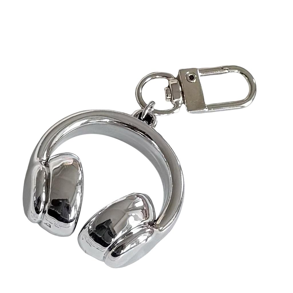 Stylish 3D Headphone Keychain Bag Pendant for Backpacks User Friendly Resin Creative Gift for Friends and Students