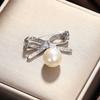 Small Brooch, Bow, Anti-light Brooch, High-end Chest Seam-free Shirt, Anti-light Button Pin.