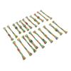 21pcs Cat Spring Toy Nylon Colorful Interactive Scratch and Bite Resistant Pet Coil Tube Toy for Kitten