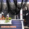 6pcs Halloween Creepy Gauze Cloth for House Yard Decoration 76x 183cm/30inx72in