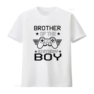 Bruder des Geburtstagskindes T-Shirt Party für vintage Gewaschen Vielseitig Grafik Stilvoll Unisex Mode Streetwear Weich