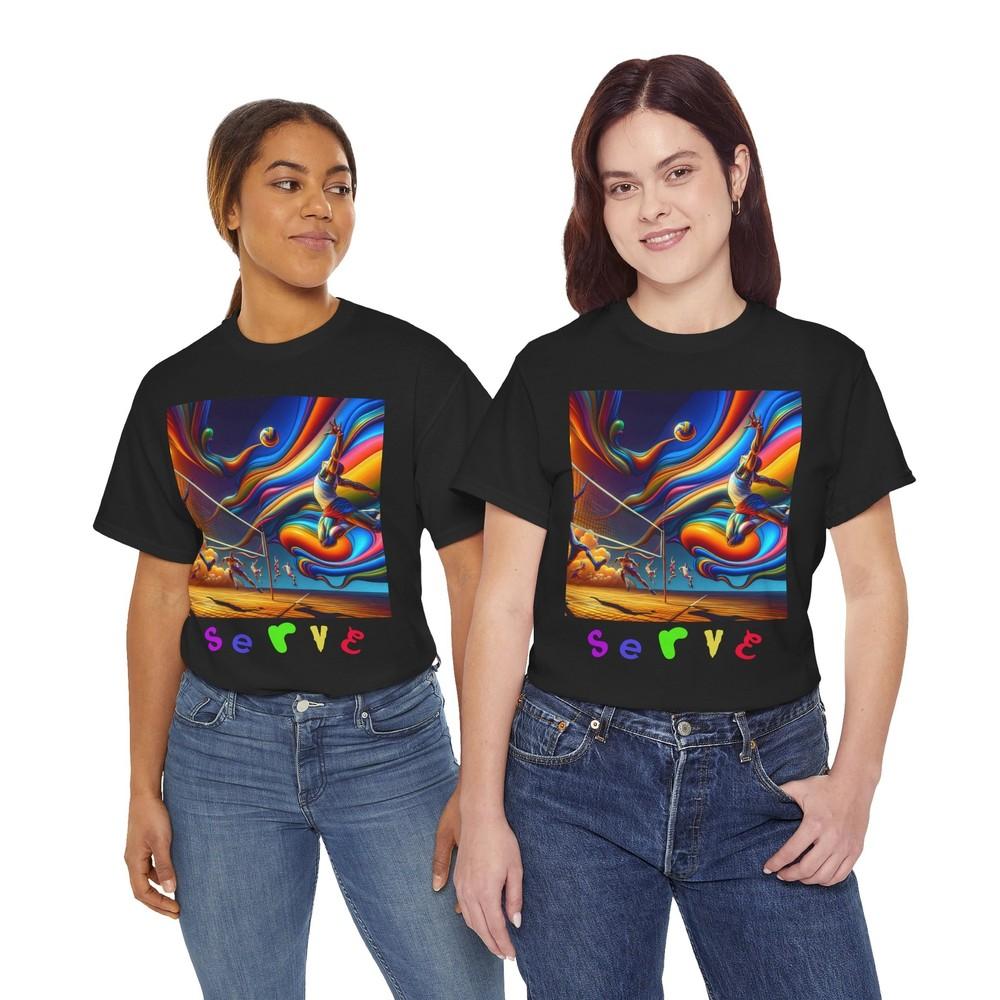 THE SERVE Salvador Dali Volleyball Unisex Tee, Psychedelic Graphic T-Shirt, Unisex T-Shirt XXL