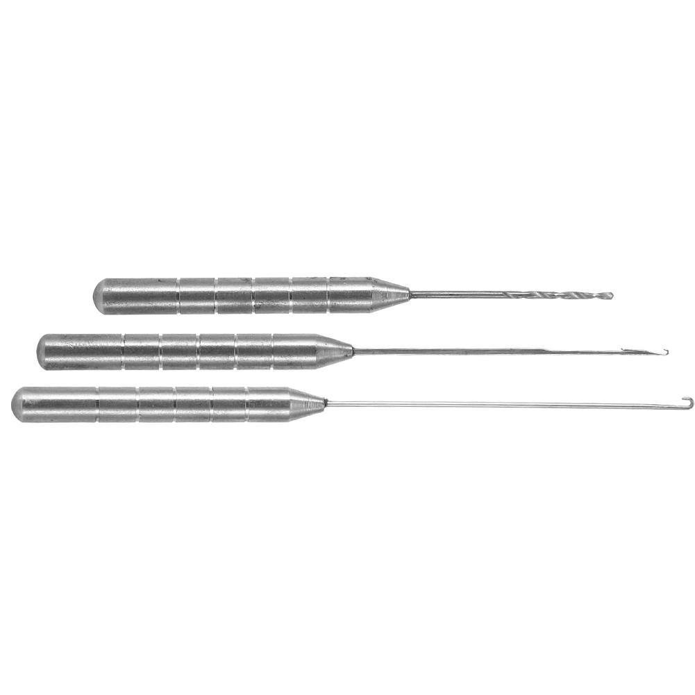3pcs Stainless Steel Fishing Bait Stringer Drill Needle Portable AntiRust Fishing Tool