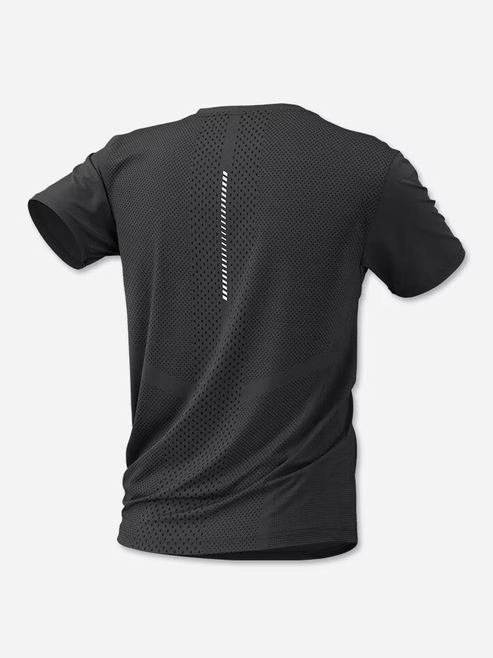 Ice Silk Quick-Dry Men's Short Sleeve Sports T-Shirt