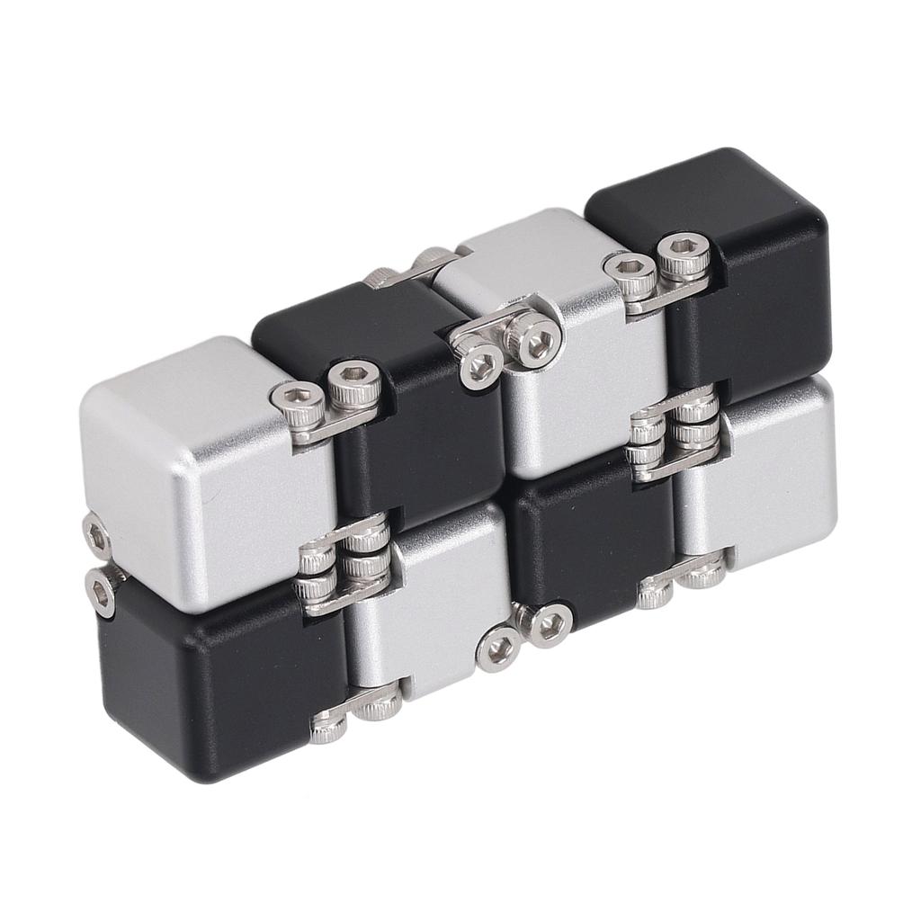 Stress Anxiety Relief Toy Adults Hand Held Puzzle Sensory Finger Flip Blocks Toy for ADD ADHD Black