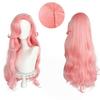 Pink fringe long curly hair synthetic wig-For Little Pony character Fluttershy cosplay wig animation reality wig
