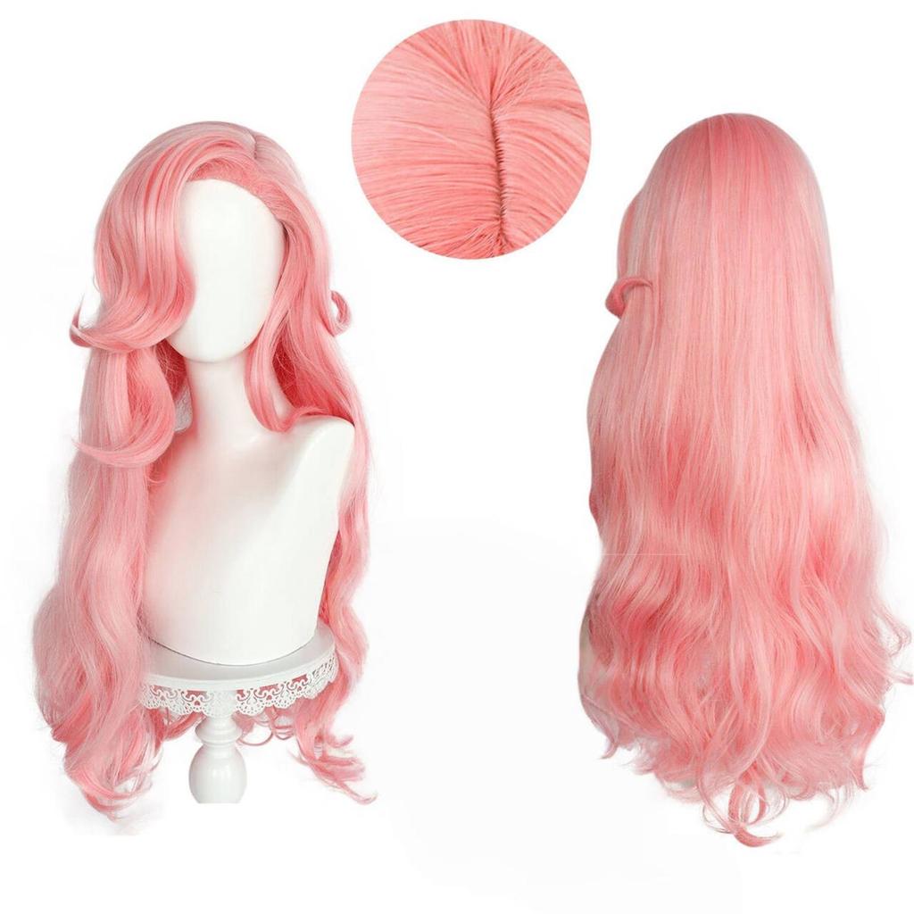 Pink fringe long curly hair synthetic wig-For Little Pony character Fluttershy cosplay wig animation reality wig