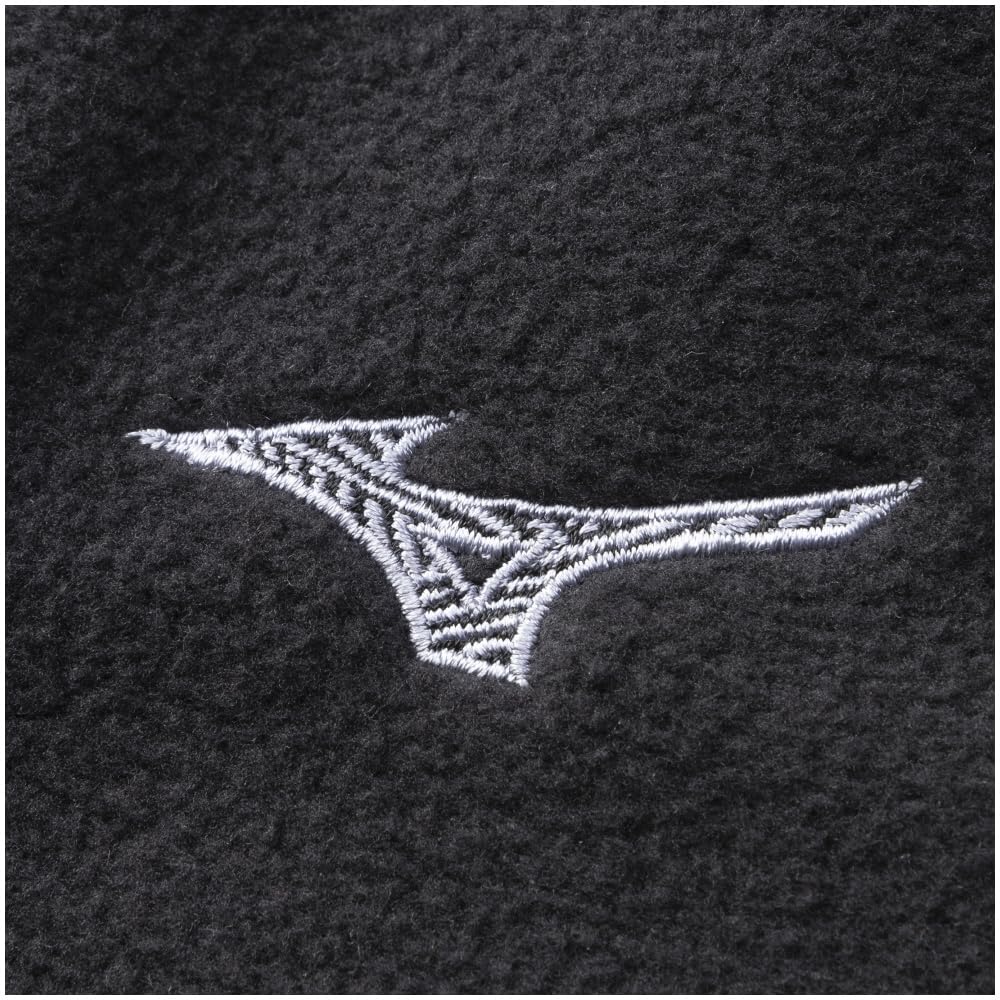 Mizuno Training Wear Proof Fleece Cold Adult Black X Black Cap, Weather, Water-Repellent, Reversible, (Head Circumference 55-60cm), 32JWB510,