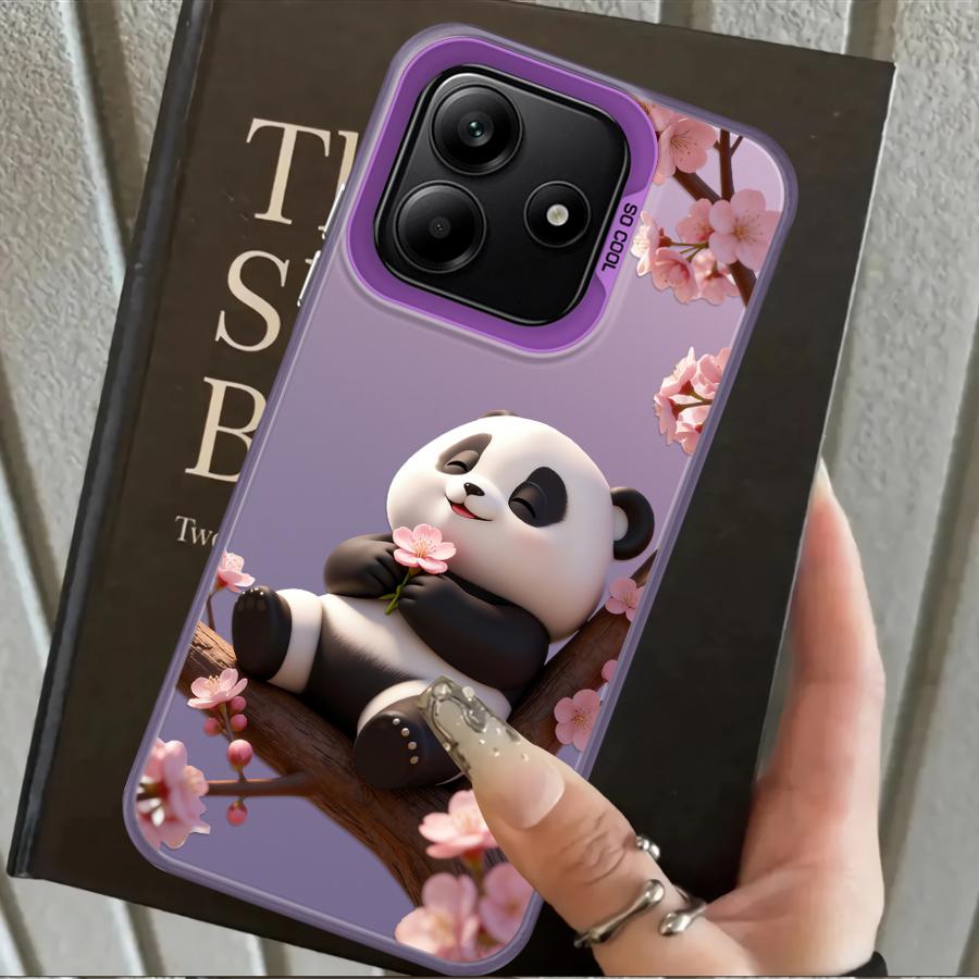 Chubby Panda Back Phone Cover Case for Xiaomi Poco C50 F4 X3 NFC X5 X3 Pro F3 GT C51