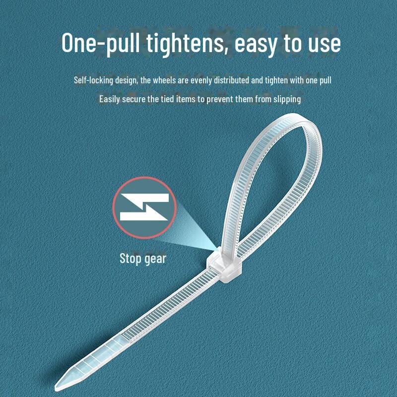 Shanze Self-Locking Nylon Cable Tie for Desktop, Gardening, and Wire Management
